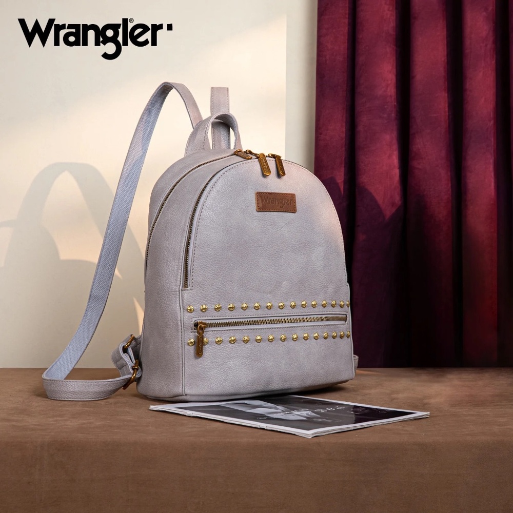 Wrangler Studded Backpack -Gray